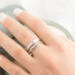 Sterling silver "I Am Charlie" tribute ring with cross detail, honoring Charlie Kirk, worn on a hand.

